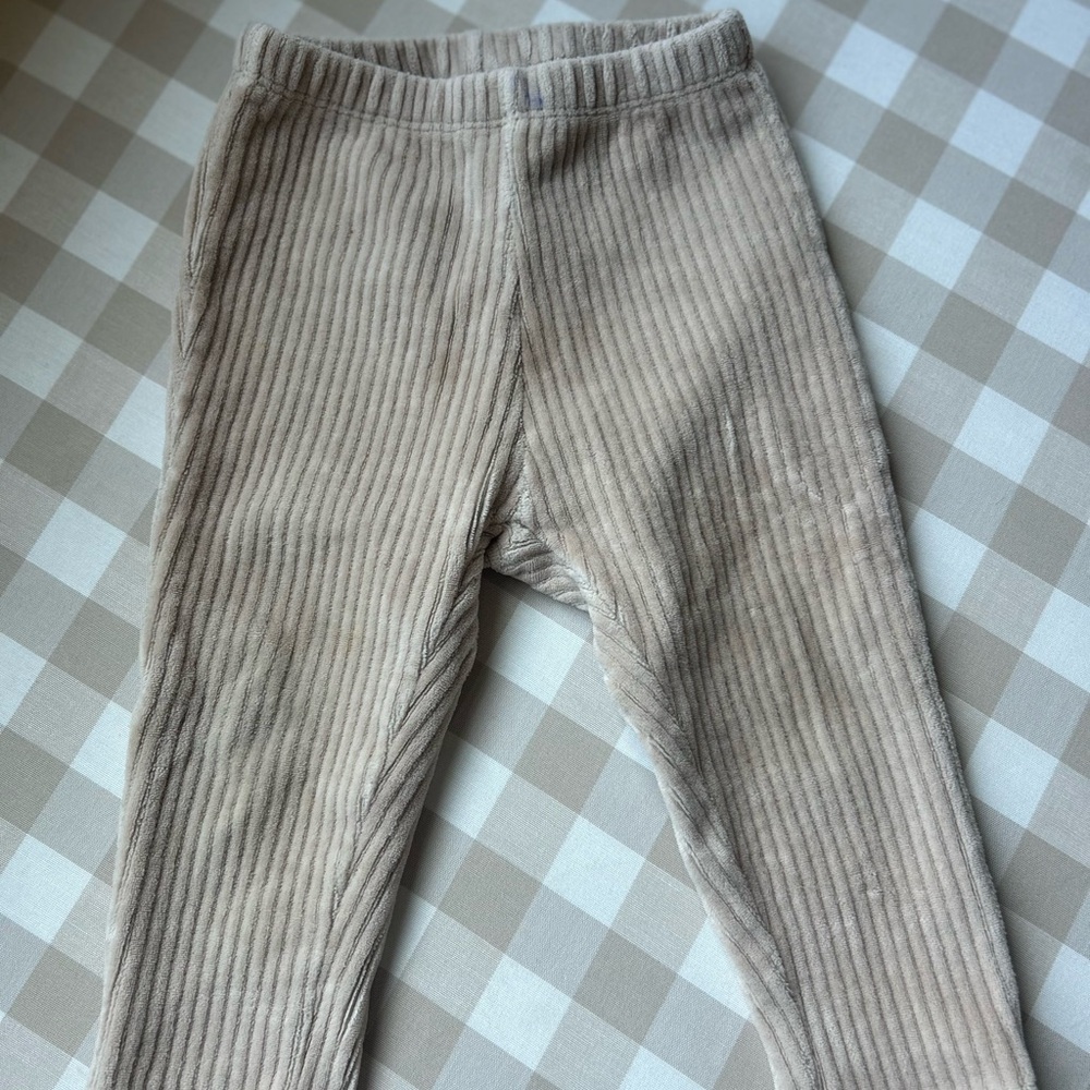 Mayoral Newborn Beige Ribbed Kids Leggings